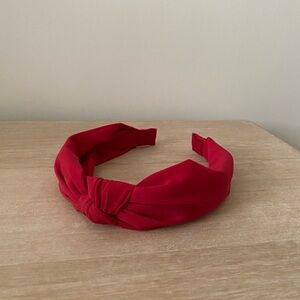Anthropologie Red Knotted Headband